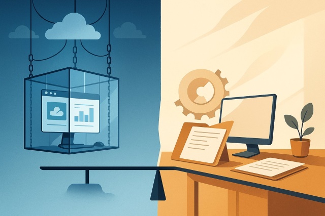 LibreOffice ou Microsoft 365 : quelle solution choisir en 2026 ? Illustration WebLanDes.com de LibreOffice ou Microsoft 365 : quelle solution choisir en 2026 ?