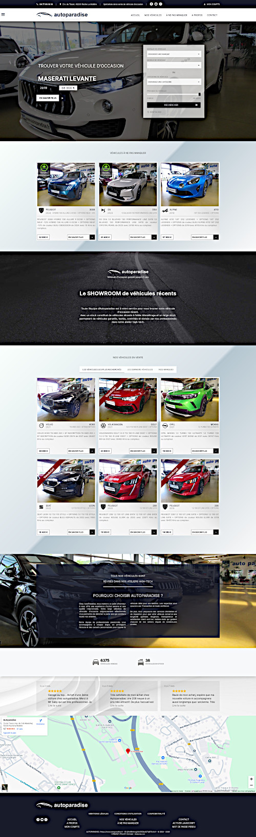 Weblandes client content / AutoParadise / (Roche La Molière - FRANCE) screenshot